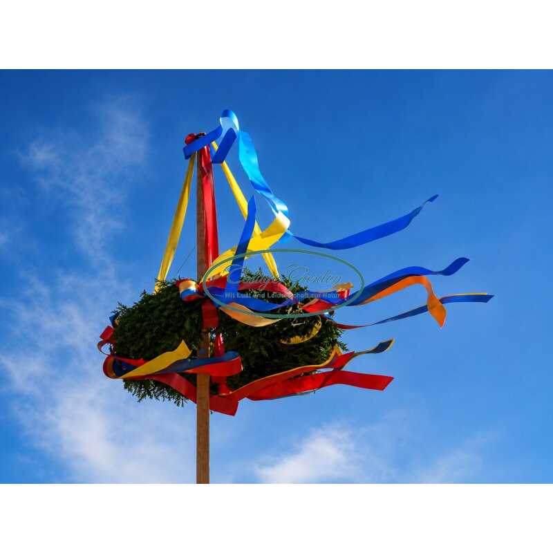 Richtkranz , Richtfest ~ 75cm~incl bunten wetterfesten Schleifen & st, 74,00 €