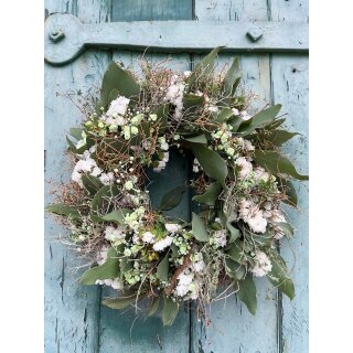 Türkranz Naturkranz „zauberhafte Eleganz“ ~ Tür- oder Tischkranz ca 28cm ~ Blumendeko mit Liebe