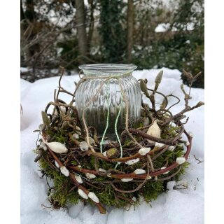 Mooskranz Winterlicht mit ~ zauberhafter Vor- Frühling auf dem Tisch