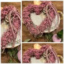 Schleierkraut Herz in rosé ~ ca 17 cm ~ farbechte...