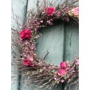 Flowersflirt-Kranz aus Trockenblumen ~ Rosa Dream ~ ca....