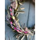 Zauberhafter Türkranz LandLiebe in Rosa in ca 30cm~ Mooskranz Frühlingshaft ~ Frühlingsdeko