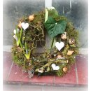 Türkranz LandGarten ca 27cm ~ Mooskranz Frühlingshaft ~ Frühlingsdeko
