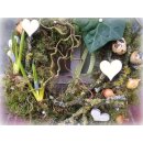 Türkranz LandGarten ca 27cm ~ Mooskranz Frühlingshaft ~ Frühlingsdeko