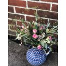 Tulpen Strauß Tina ~ üppig gebundenes 15er Tulpen Bouquet mit prall gefüllten Tulpen Wachsflower und frischer Olive~ Frische Blumengrüße