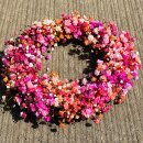 Schleierkrautkranz üppig gebunden – ca. 16 cm – romantische Sommer- & Herbstdeko – handgebunden ..sehr gut für die Trockenblumendeko