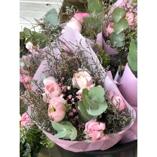 Ranunkel Bouquet ~ Alles wird Gut ~ Blumendeko zum verschenken