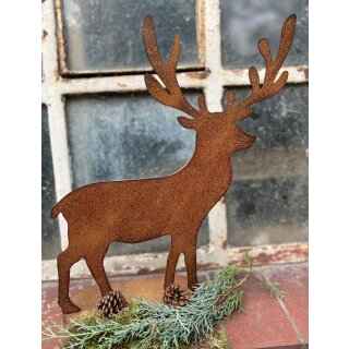 Deko Rost - Rothirsch ´Franzl ..toll für die Herbst-oder Winterdeko