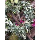 Herzkranz aus wilden Thymian, Euca und Olive ~ Türkranz natürlich & elegant ca 30 cm