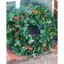 Winterkranz aus Nobilis, Buxus & Ilex ca 35cm ~...