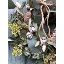 Winterzauber ~Mooskranz mit Wintergrün und Zapfen...