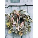 Winterzauber ~Mooskranz mit Wintergrün und Zapfen...