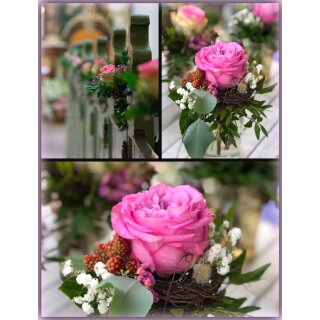 3 Stück Single Strauß  ~ Zauberhafter kleiner Blumengruß mit Equadorrose ~ Flowers