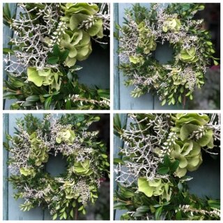 Natürlicher Herbstkranz in weiß ~ ca. 25 cm ~ Herbstzauber
