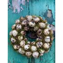 Wachteleierkranz Natur ca 20cm .. Naturdeko.....
