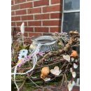 Mooskranz mit Windlicht   ~ zauberhafter Frühling für den Tisch ~ Naturdeko