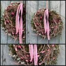 Türkranz im rosa Frühlingsdesign ca. 25cm ~ Kranz