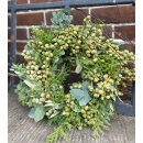 Winterzauber Kanz ca 30cm - Silberzypresse - Eukalyptus - Datteln ..Trendige  Naturdeko