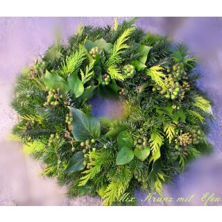 Koniferen Mix mit Efeu ca 50cm ~ frisch handgebunden