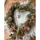 Herzkranz mit Euca-Thymian .. Zweigen des Frühlings - Schleierkraut und Co~ Zauber des Frühlings - Türkranz elegant ca 30 cm