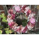 Zauberhafter Blütenkranz in romantischen Rosé und Beerentönen -ca 16cm -klein und fein- Herbstliebe