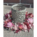 Zauberhafter Blütenkranz in romantischen Rosé und Beerentönen -ca 16cm -klein und fein- Herbstliebe