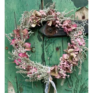 Herbstkranz Fluffy und Hortensie ca 22cm~ zauberhafte natürliche Deko ~ für Tür und Tisch #1