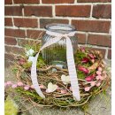 Mooskranz mit Windlicht   ~ zauberhafter Frühling...