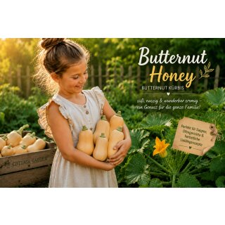 3 Stk. Kleiner Butternut Honey-sehr lecker- ~ Kürbis Jungpflanze im Topf ~ Gemüsegarten