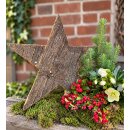 Rustikaler Großer Holzstern mit Rinde ~ 46 cm ~...